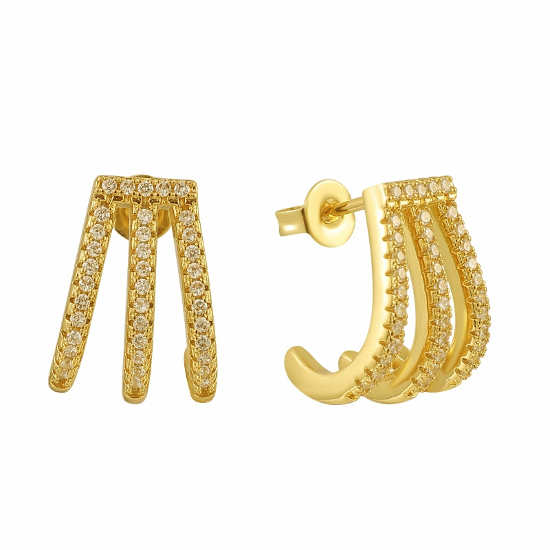 Crescendo Earrings Earrings Gold