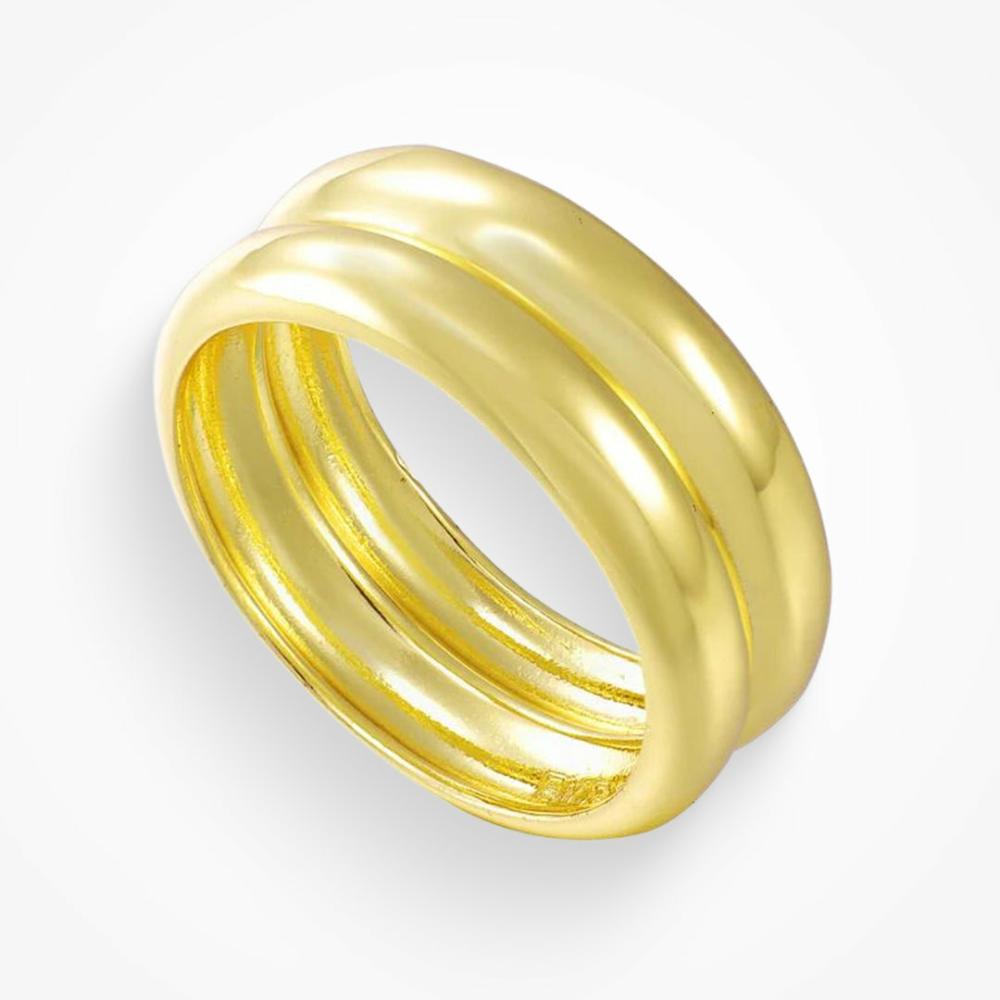 Double Up Ring Jewelry Gold