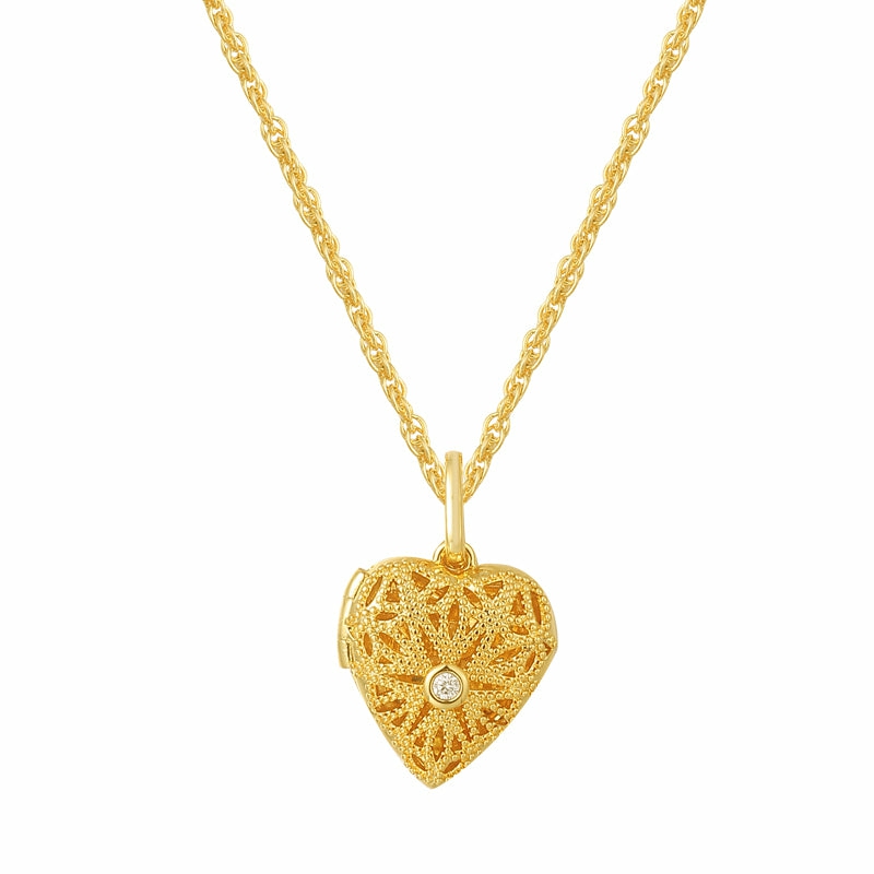 Enchanted Locket Necklace Jewelry Gold