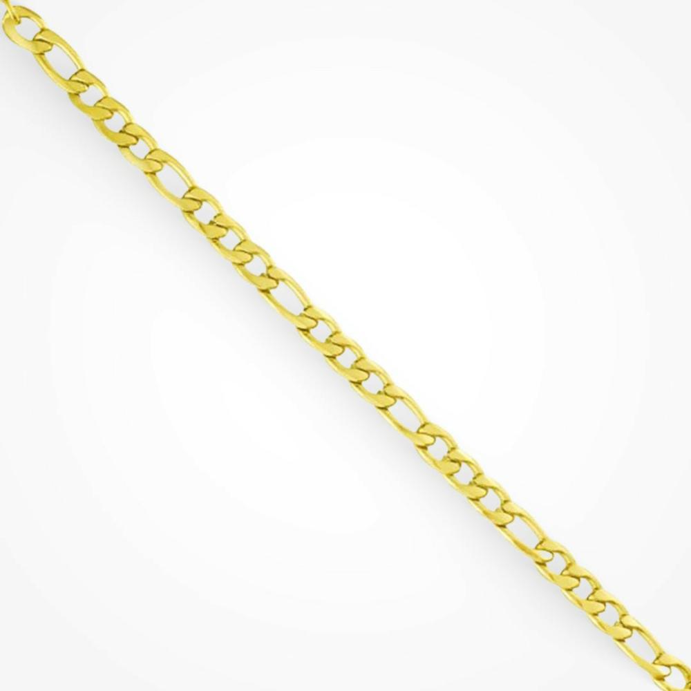 Figaro Bracelet Jewelry Gold