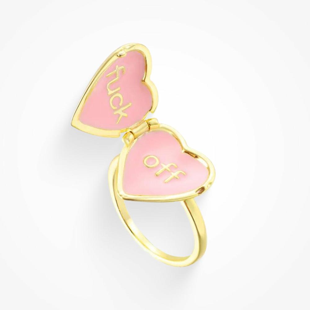 Get The Hint Locket Ring Jewelry Gold