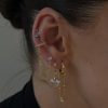 Hooked On You Earring/Earcuff Ear Cuffs Gold