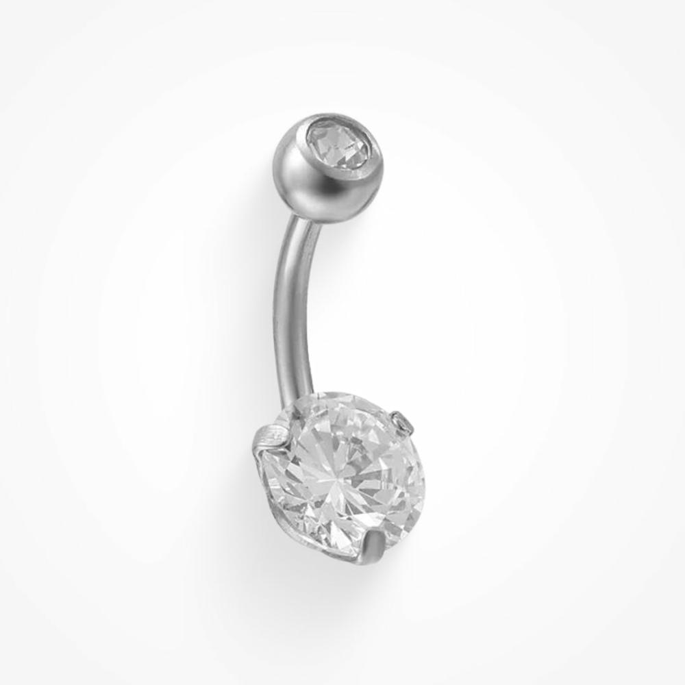 Icy Belly Ring Belly Rings Silver