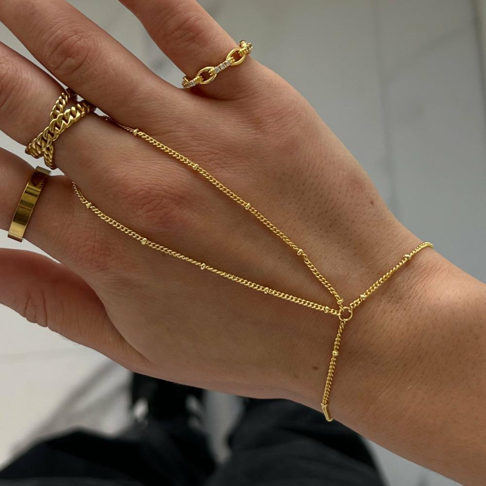 Isla Hand Chain Bracelets Gold