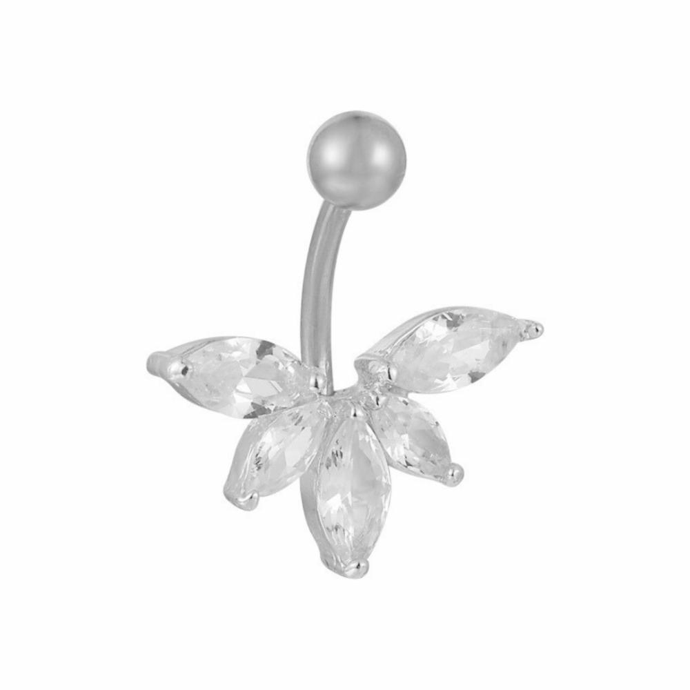 Lotus Belly Ring Belly Rings Rose Gold