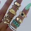 Pin It Ring Jewelry Gold