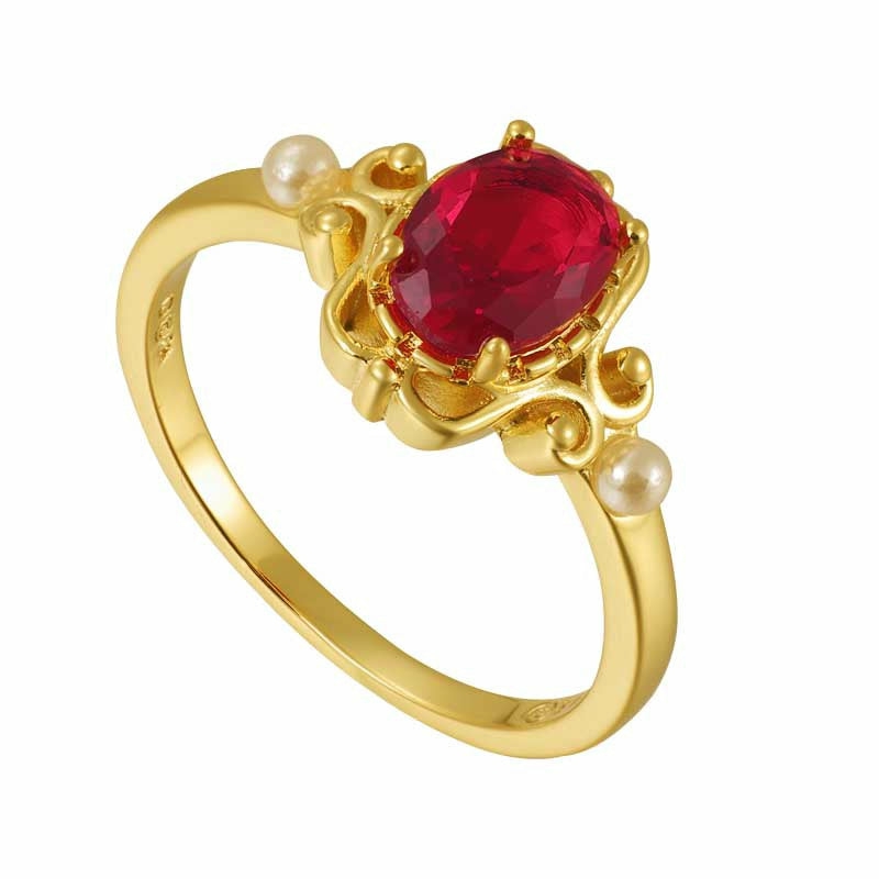 Ruby Red Ring Jewelry Gold