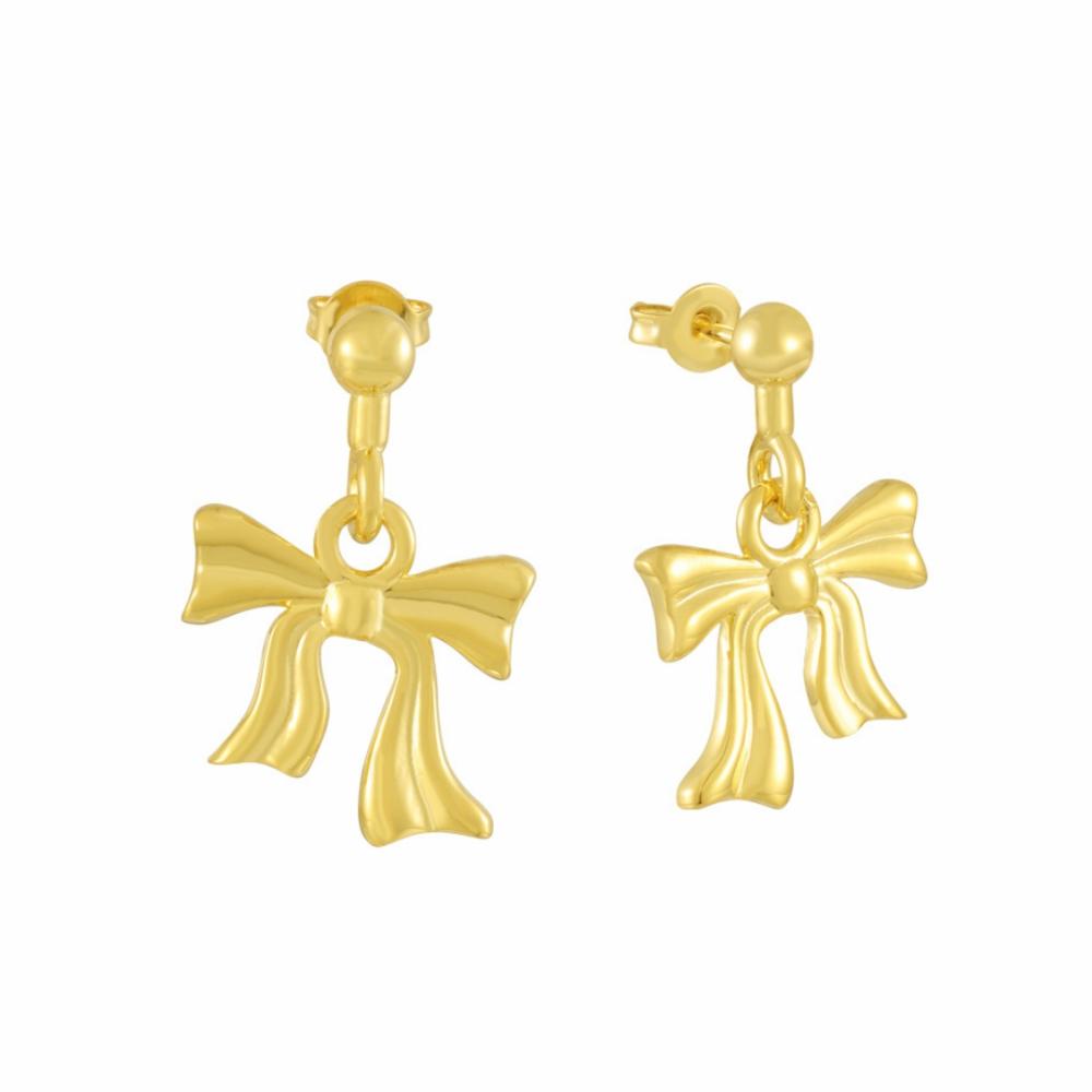 Tied Up Earrings Earrings Gold