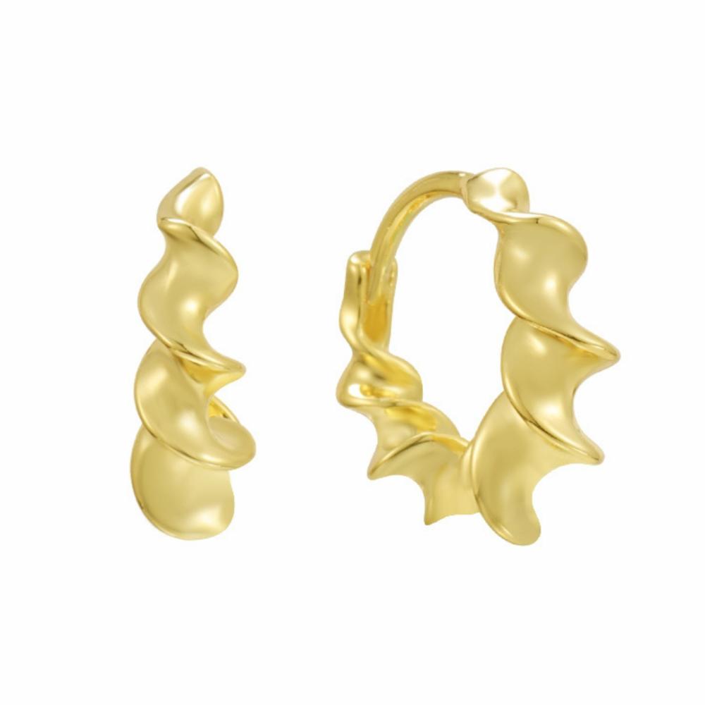 Twisted Mind Earrings Earrings Gold