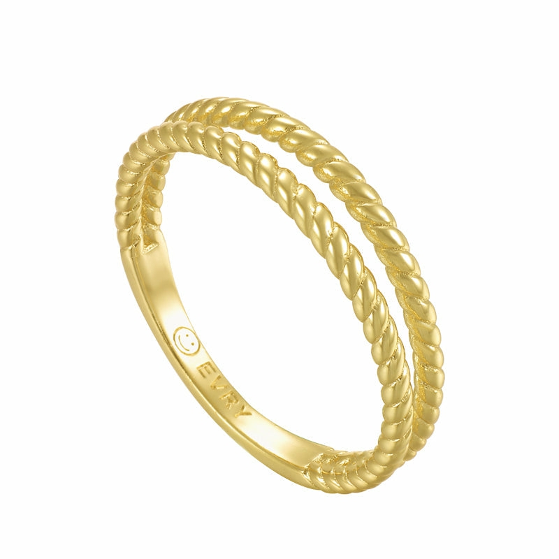 Twisted Ring Jewelry Gold