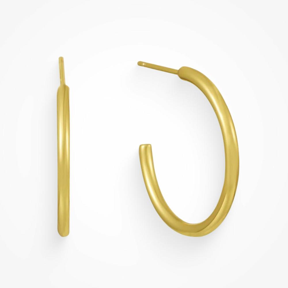 Malibu Hoops Earrings Gold