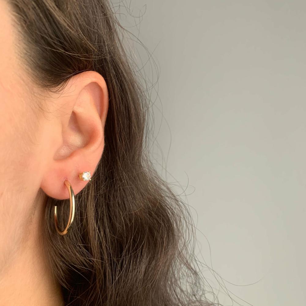 Malibu Hoops Earrings Gold